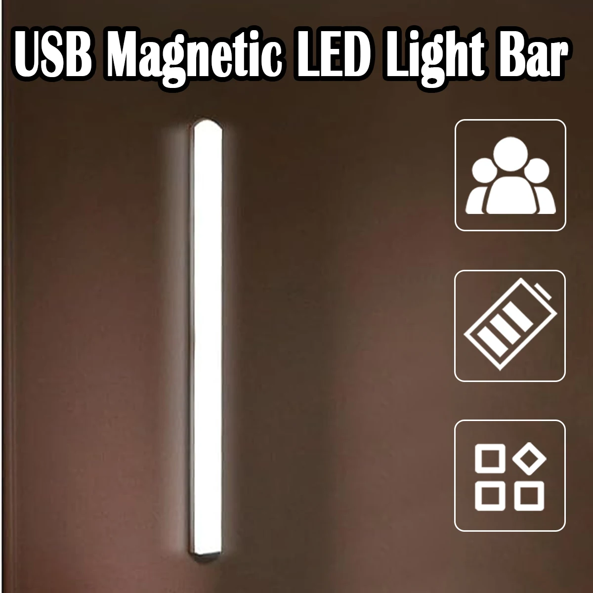 

Led Light Tube Reading Lamp Dimmable Student-dormitory Desk Magnetic Suction Bedside Mini Night Cold/warm/neutral/white Usb Plug