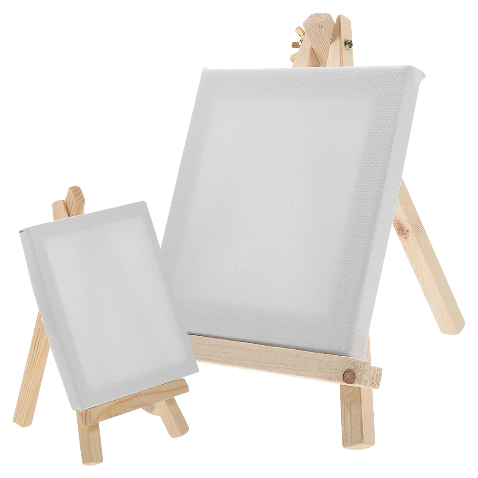 

2 PCS Canvas Tripod Wooden Easel Easels Mini Drawing Stand Frame Painting Accessories