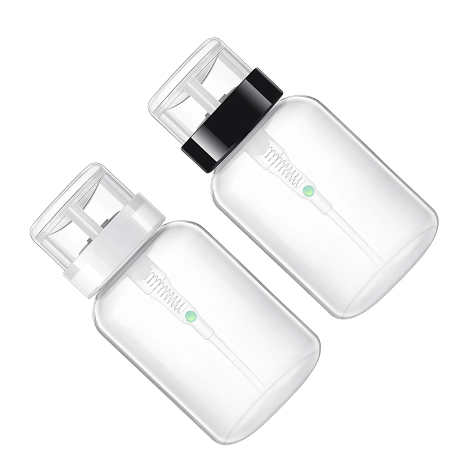 2 stücke 200 ml Nagellack Entferner Flaschen Leere Abschließbare Presse Dispenser Subpackaging Design Langlebige Pump Flasche Für Nagel kunst