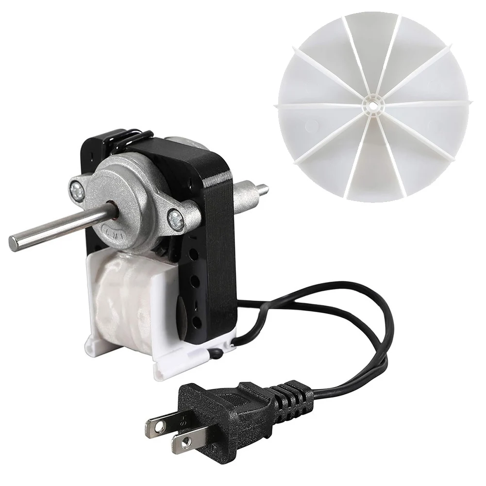 Bathroom Vent Fan Motor 50cfm, Stud Mount on Opposite Shaft End, Replacement for Broan Nutone 65100 C01575, Black Color