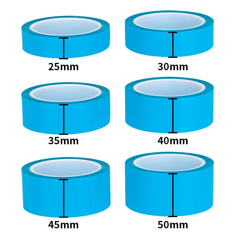 PET blue transparent refrigerator tape, tear off without trace or residue, heat-resistant single-sided tape, printer, fax machin