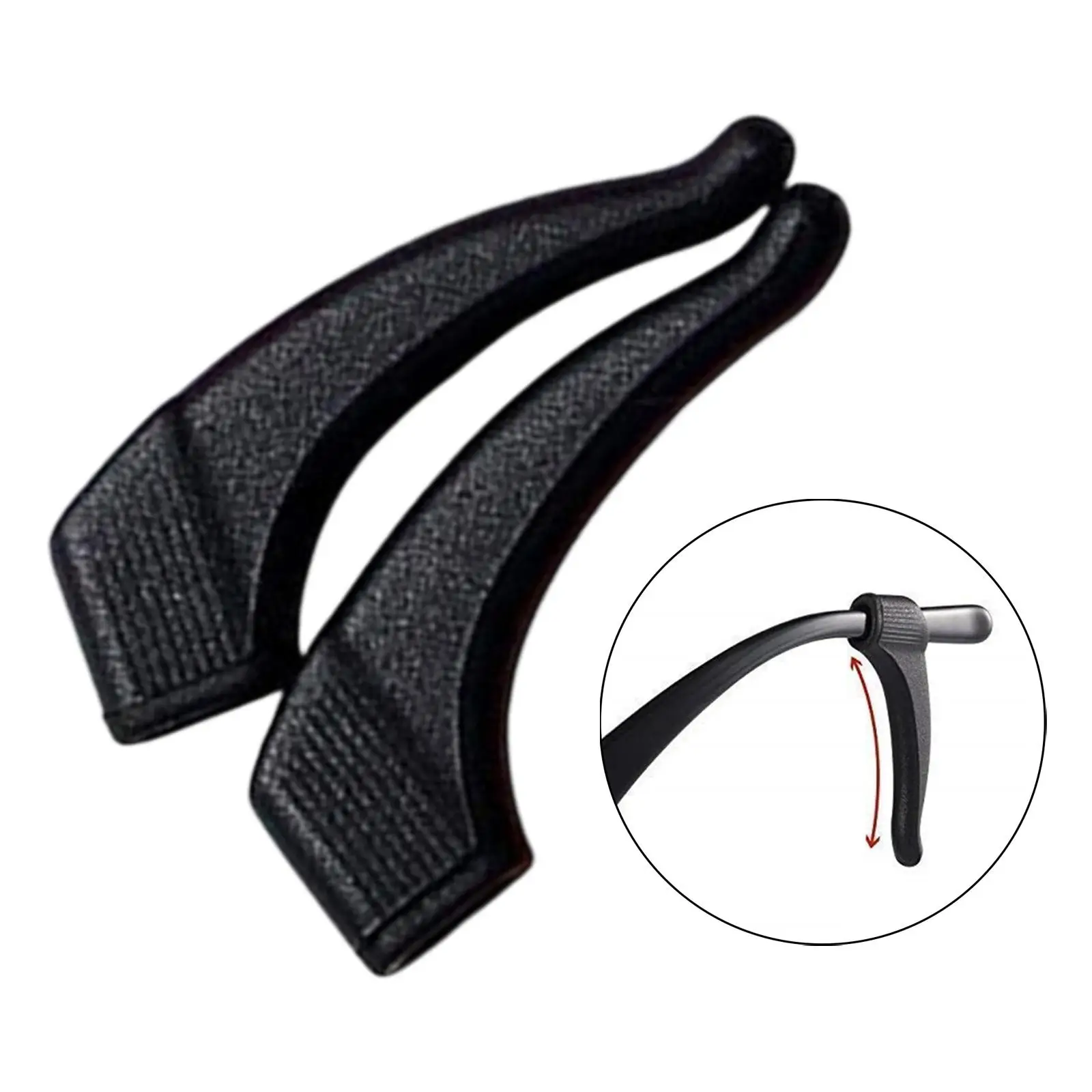 Crochet d'oreille pour lunettes de mode confortable, support de pointe de temple antidérapant en Silicone pour lunettes de sport actives