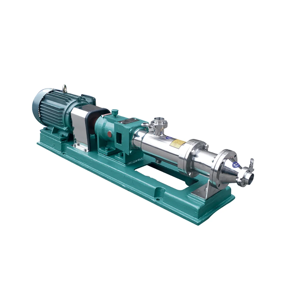 380V Stainless steel screw pump thick slurry pump honey sauce rice syrup transfer pump sludge single screw pump