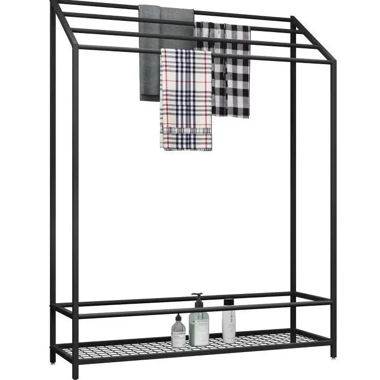 

Bathroom floor towel storage toilet towel rack rag hanger balcony hanger drying