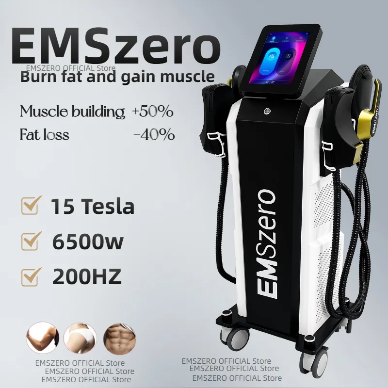 Body Sculpt Emszero15 Tesla RF EMS Body Slimming Build Muscle Fat Burning Equipment Machine Professional 200Hz EMS Upgrade