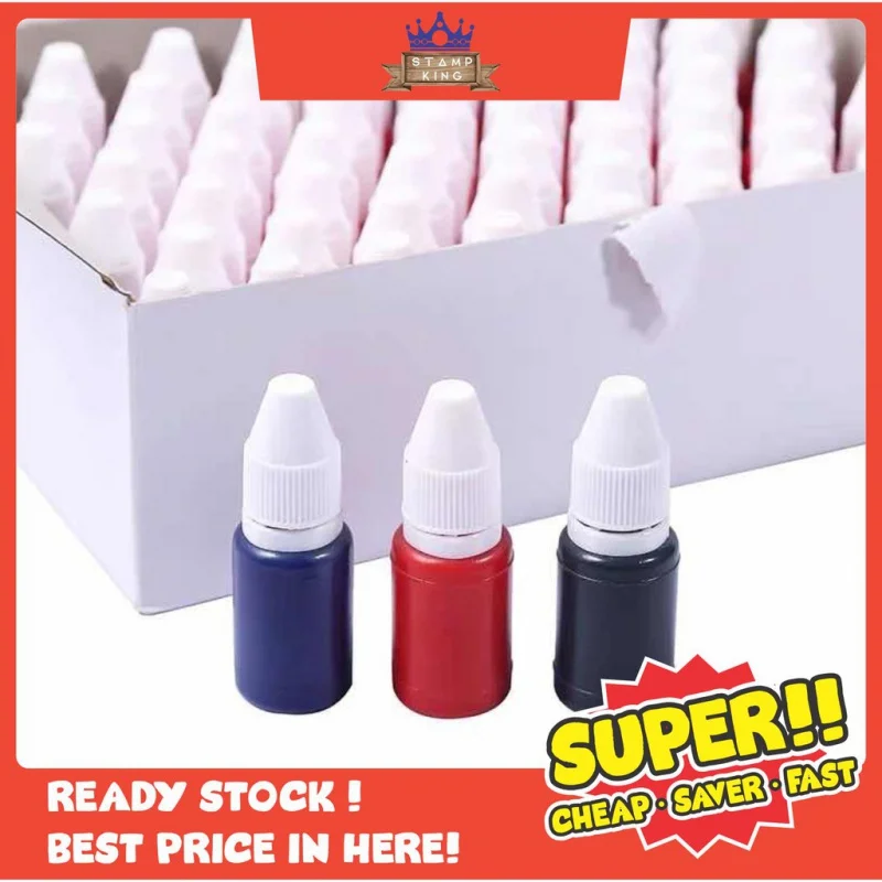 Rubber Stamp Refill Ink Flash Stamp for ink name chop cop ready stock