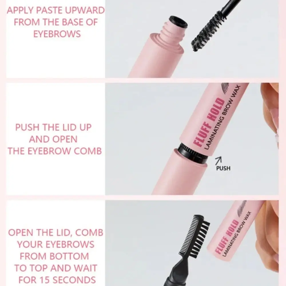Double Headed Eyebrow Styling Cream Waterproof Long-Lasting Eyebrow Soap Quick-Drying Wild Brow Styling Eyebrow Mascara