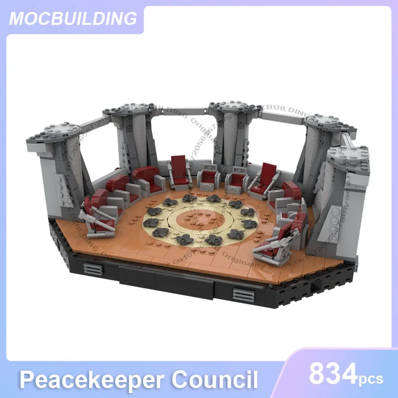 

Peacekeeper Council Model MOC Building Blocks DIY Assemble Bricks Space Creative Display Collection Xmas Toys Gifts 834PCS