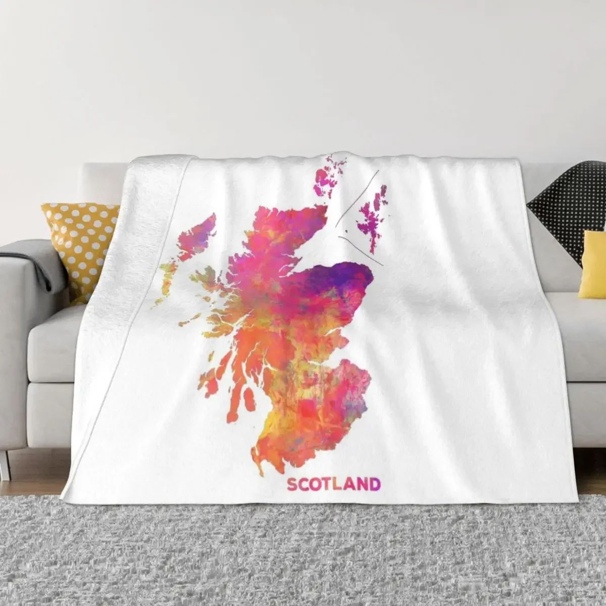 

Scotland map #scotland #map Throw Blanket Blankets For Baby Soft Plush Plaid Blankets