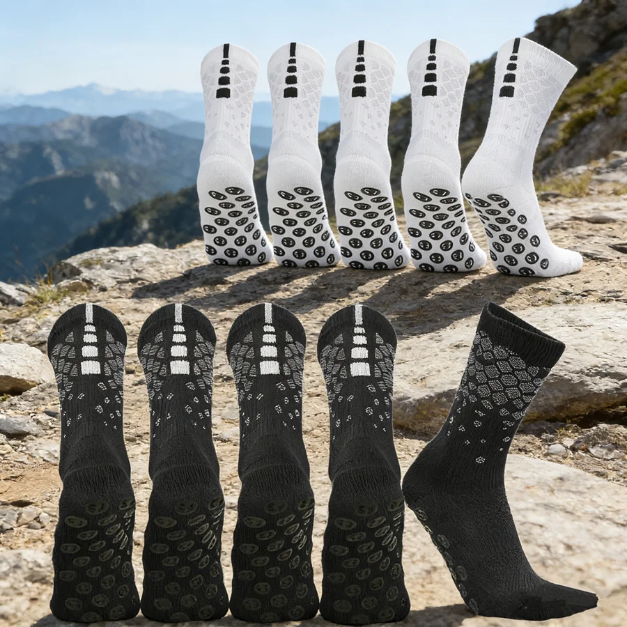 

Профессиональные носки для тренировок для мужчин и женщин с нескользящей ручкой для футбола, баскетбола, бега