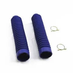 30mm 포크 오토바이 파란색 고무 부팅 범용 먼지 재킷 커버, 더트 바이크
