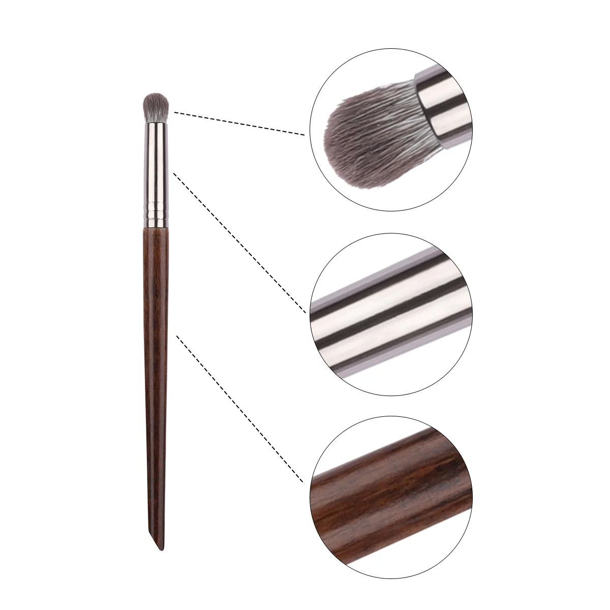 Bethy Beauty Makeup Brush Set 5 Pcs  Eye Shadow Goat Hair Soft Crease Conclear Buffer Makeup Tools