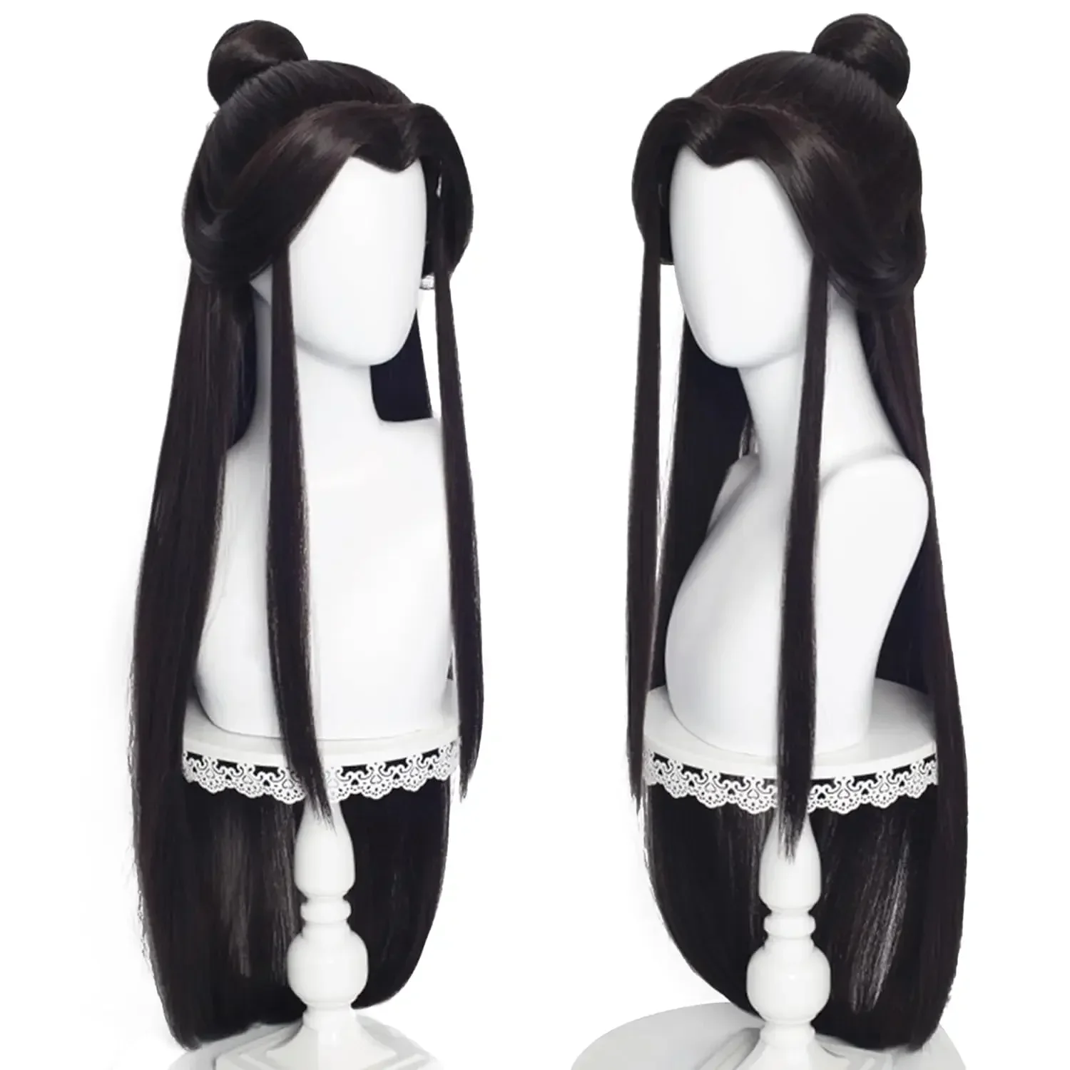 Anime Heaven Official\'s Blessing Cosplay Xie Lian Wig Black Hair Tian Guan Ci Fu Hanfu Wigs XieLian Cosplay Wig