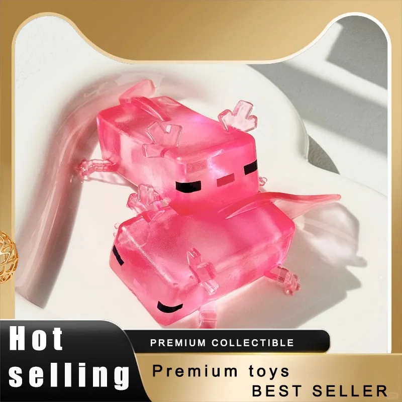 Juguete de peluche con forma de axolote viral, adorable y maleable, para aliviar el estrés, figuras sensoriales, regalo novedoso