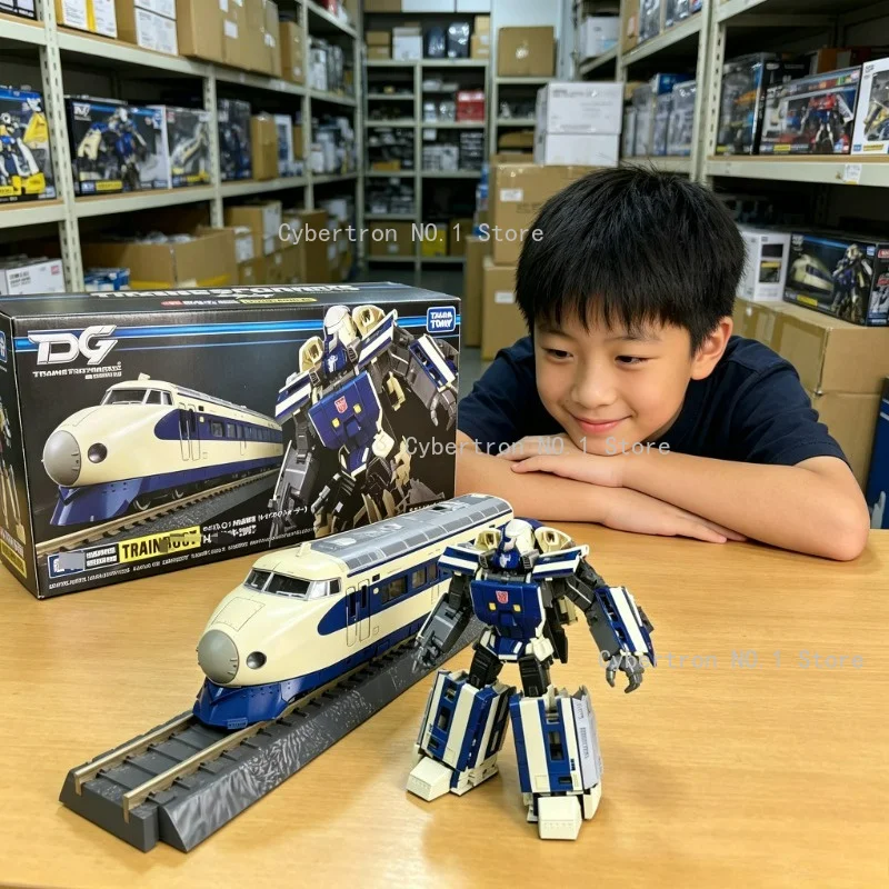 

In Stock New Deformation Robot Transformers Toys Masterpiece G MPG-01 Trainbot Shouki Model Figures Gift Autobot The Headmasters