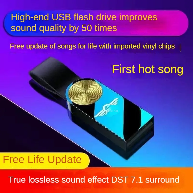 Car Music U Disk Car High Sound Quality with Songs Tiktok Popular Video Classic Dj Dance Music