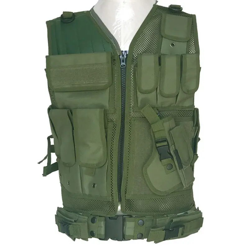 Tactical Vest Net Multifunctional Breathable Vest Camouflage Lightweight Bulletproof Vest CS Outdoor Human Training Vests