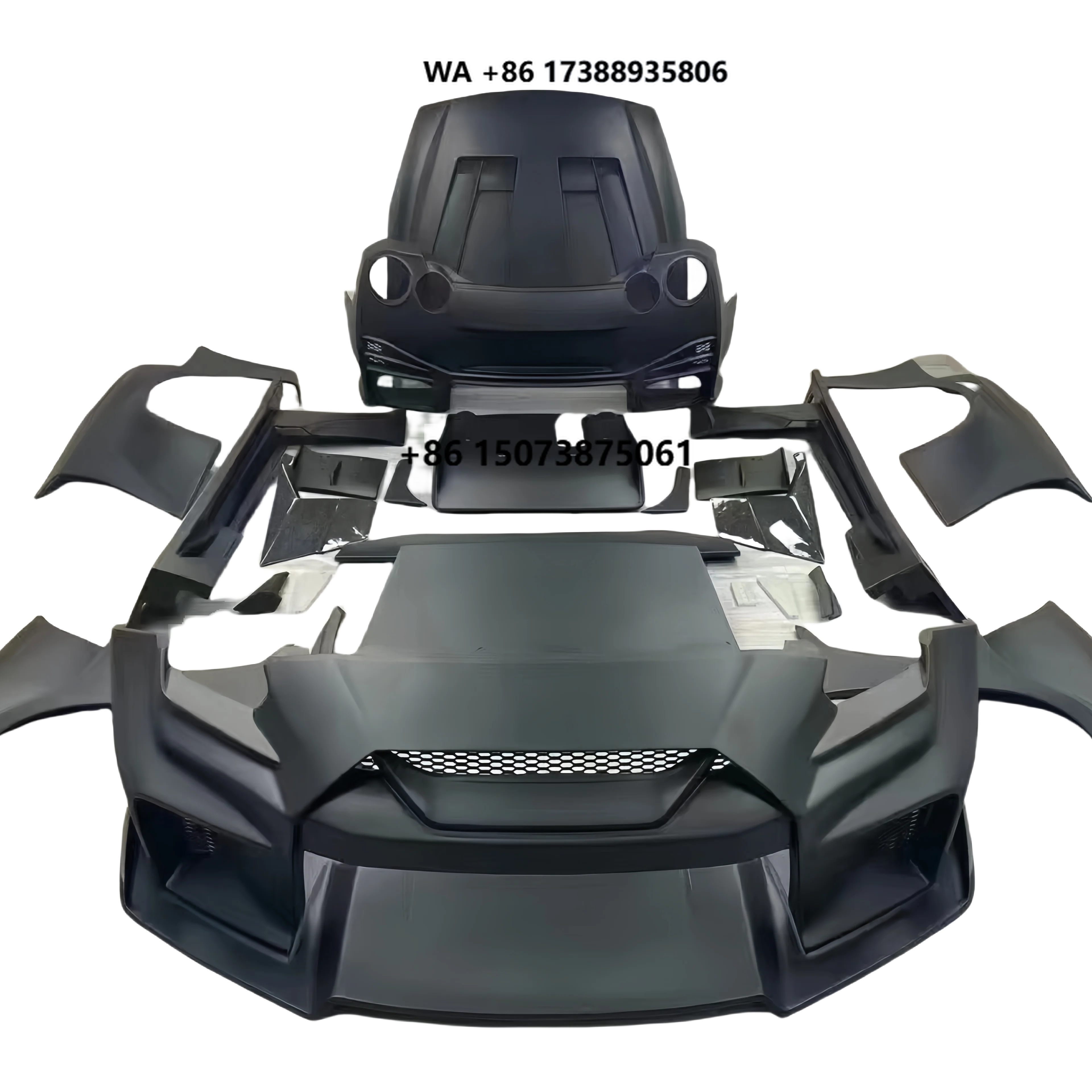 New for GTR35 Liberty Walk V3 Wide Body Kit with Front/Rear Bumpers Spoilers & Side Skirts