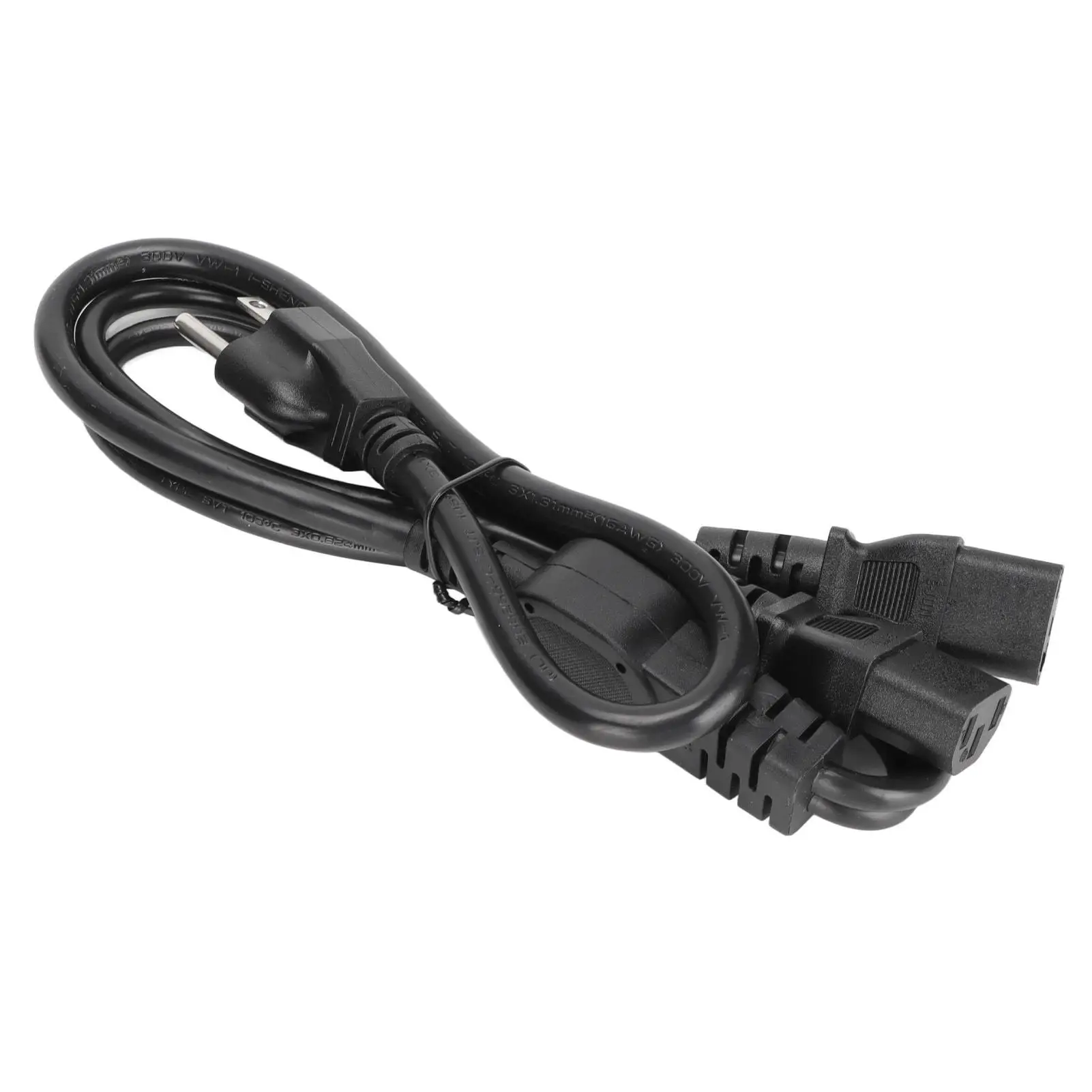 5-15P Male PC Power Cord, IEC320 C13 Female Cable, US Plug 125-250V for scanner & for kettle , Durable PVC