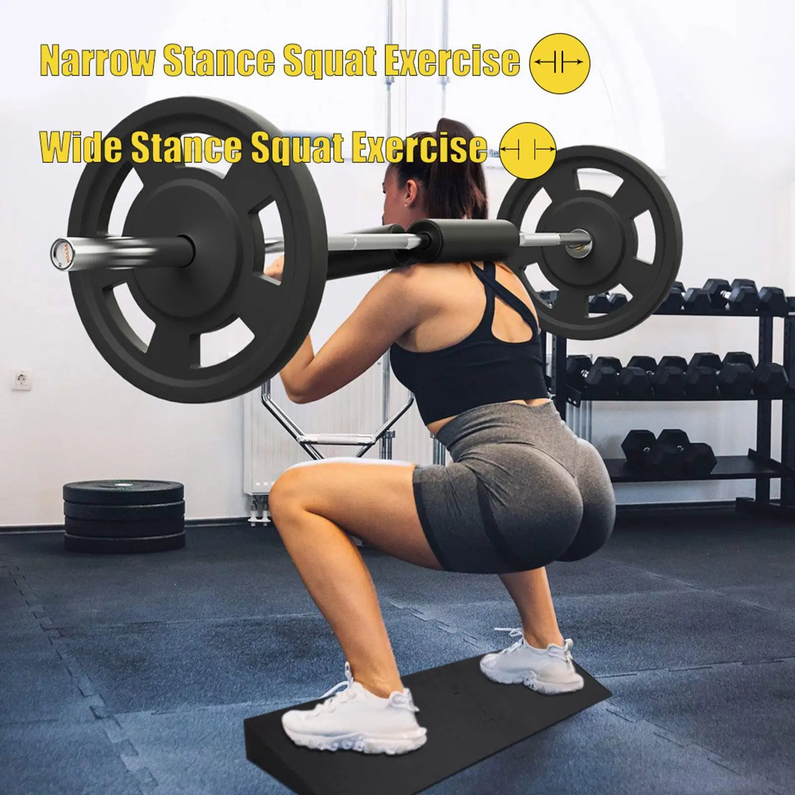 Elevated Squat Wedge Block Slant Board for Exercise Muscle Building Training