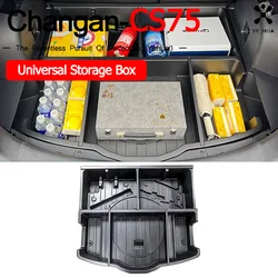 For Changan CS75 Plus 2022-2024 Car Universal Storage Box Trunk Spare Tire Receive Container Organizer Tuning Parts Accessories