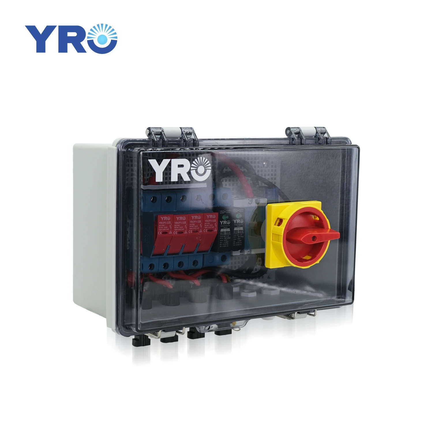 Solar Pv Strings Dc Combiner Box 4 String 1000V with DC Isolator Switch Hot Sale for Solar Pv Safety
