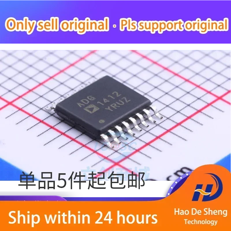 10PCS/LOT  ADG1412 ADG1412YRU ADG1412YRUZ TSSOP-16 New Originlal in Stock