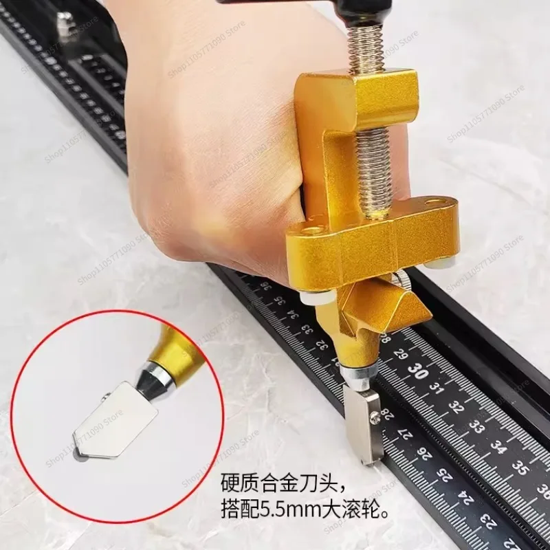For Tile Opening Integrated Two-in-one Glass Knife Tile Cutting Knife Diamond Cutting and Dividing Boundary Opener