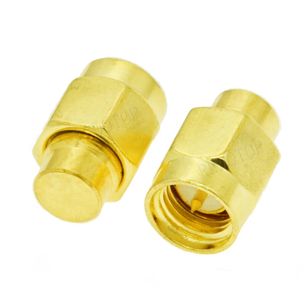 2Pcs/Lot 2W 3GHz 50 ohm SMA Male RF Coaxial Termination Dummy Load Gold Plated Cap Connectors Accessories