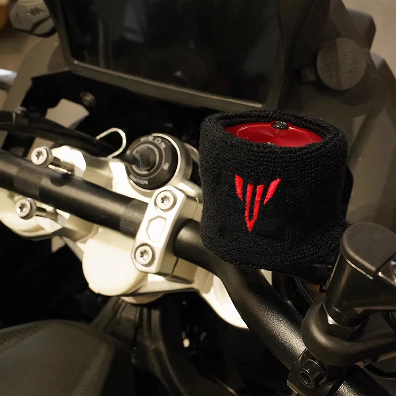 لياماها MT07 MT09 TRACER9 /GT tracer9gt MT10 2023 اكسسوارات سائل الفرامل خزان غطاء مطاطا الكفة جورب #2