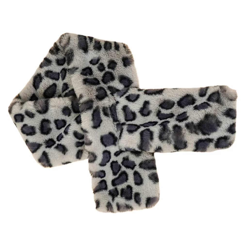 Print Warm Scarf Autumn Winter Warm Scarf For Women Grey Stylish Cold Protection Shawl Autumn Winter Casual Birthday Gift
