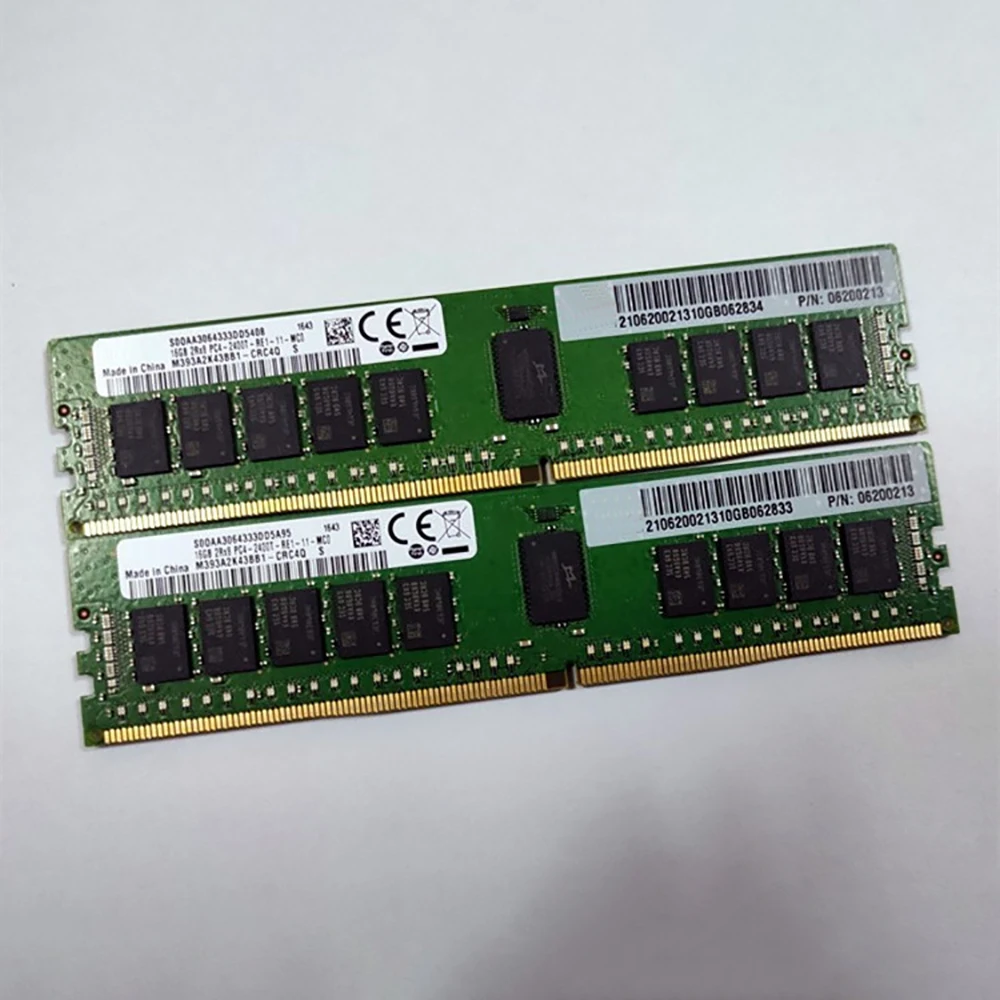 RAM For HUAWEI 16GB DDR4 2400MHz ECC 2RX8 PC4-2400T 06200213 N24DDR402 16G Server Memory