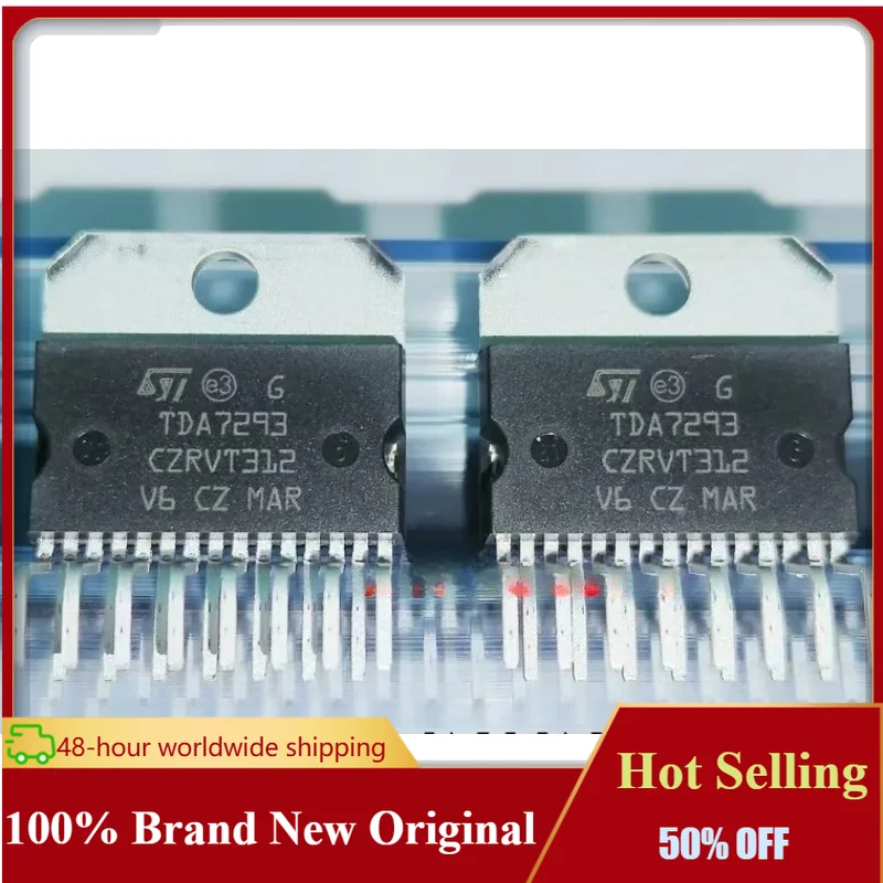 5PCS  New Original TDA7293 TDA7293V TDA7294 TDA7294V ZIP-15 100W High-power  Amplifier IC Hot Selling
