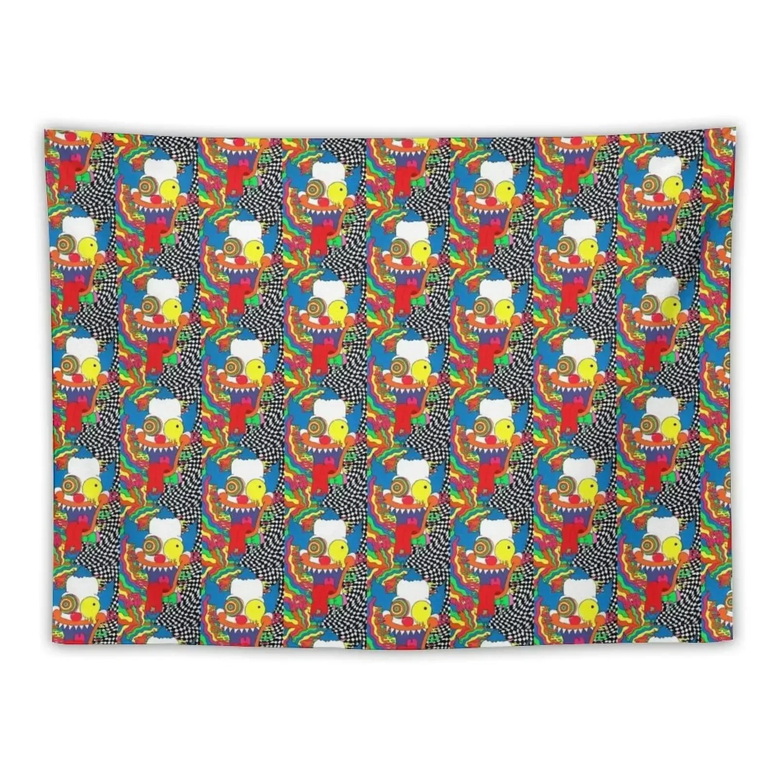 

trippy krusty the clown Tapestry Bedroom Decor Aesthetic Room Decorations Decoration For Bedroom For Bedroom Tapestry