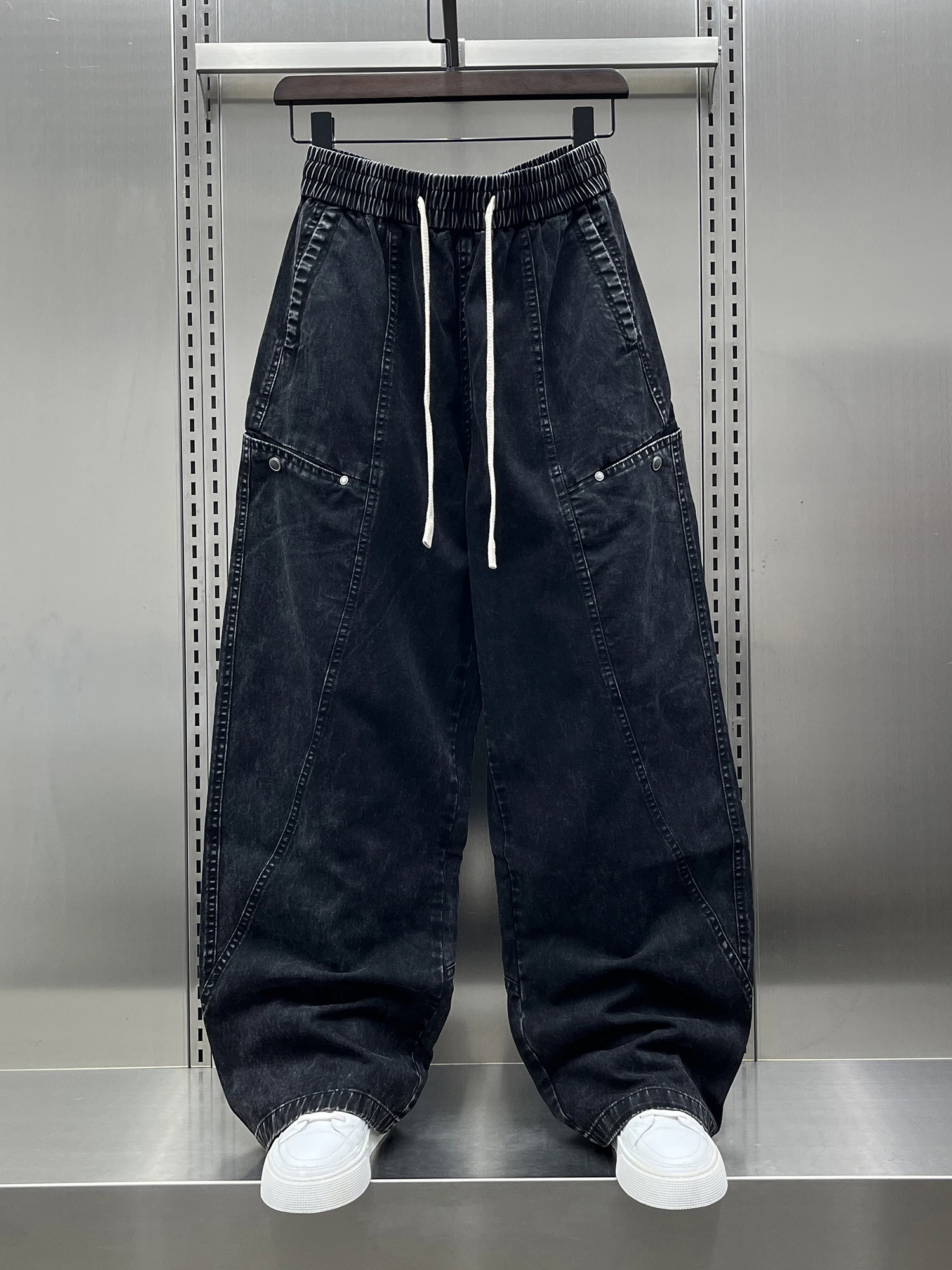 

Outdoor High Street Straight Leg Workwear Pants Men's Faion Brand Bla Samurai Casual Sports Pants Autumn New Sle