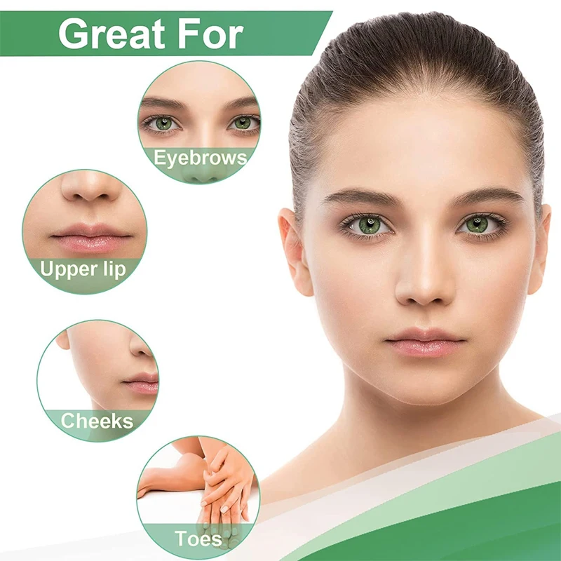15 Pieces Of Lip Hair Removal Wax Paper+3 pieces  Wax Removal Wipes Combination suit,Facial hair removal, cleaning and care, sma