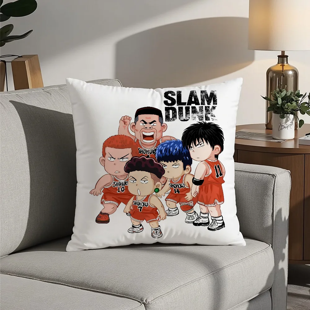 S-Slam D-Dunk Anime Cute Pillow Case Plush Fabric Soft  Pillowcase Double Sided Print Cushion Cover Household Gifts