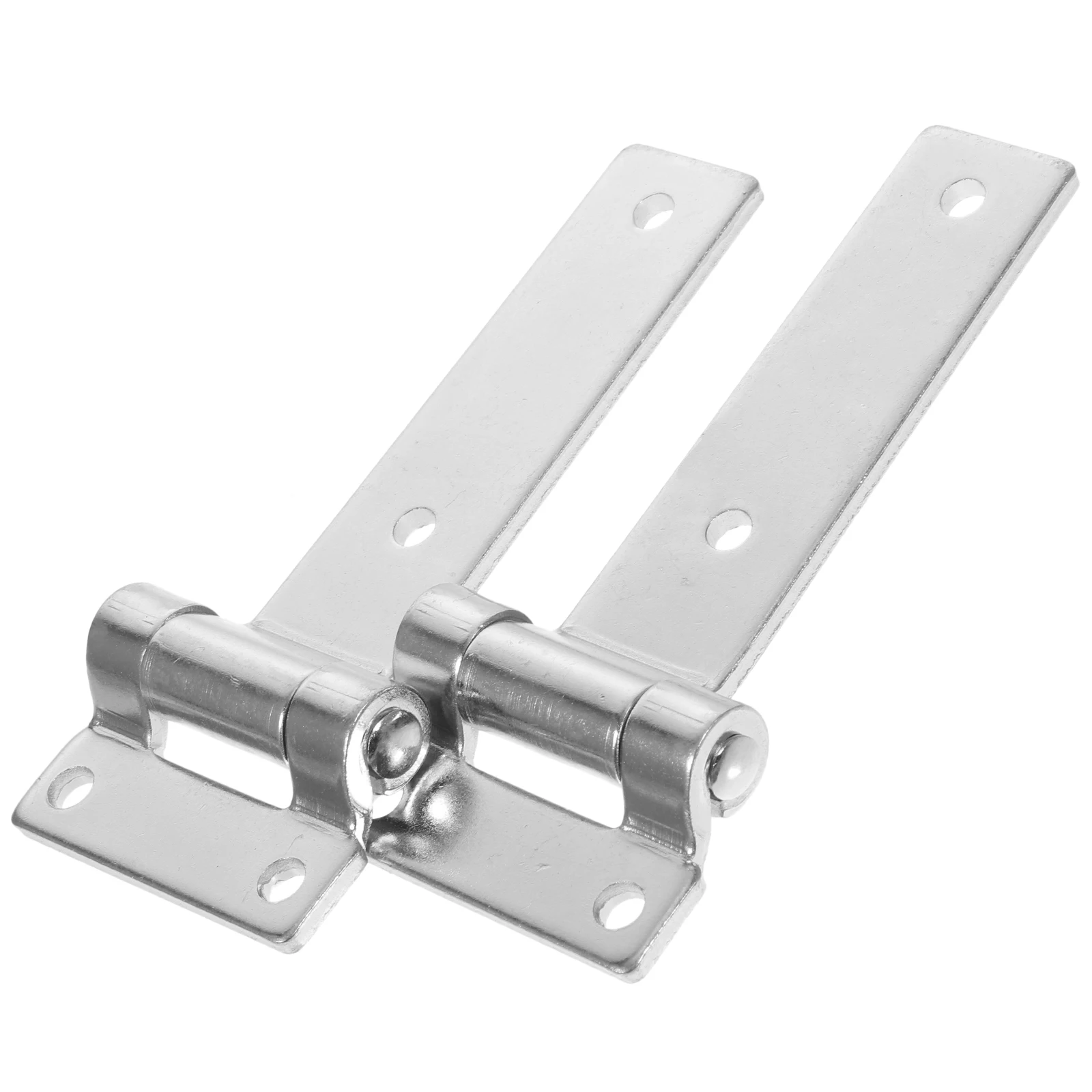 

2pcs Carbon Steel Hinges Heavy Duty Cabinet Door Gate Hardware Galvanized Reinforced Torque Long Hinges Outdoor Fences
