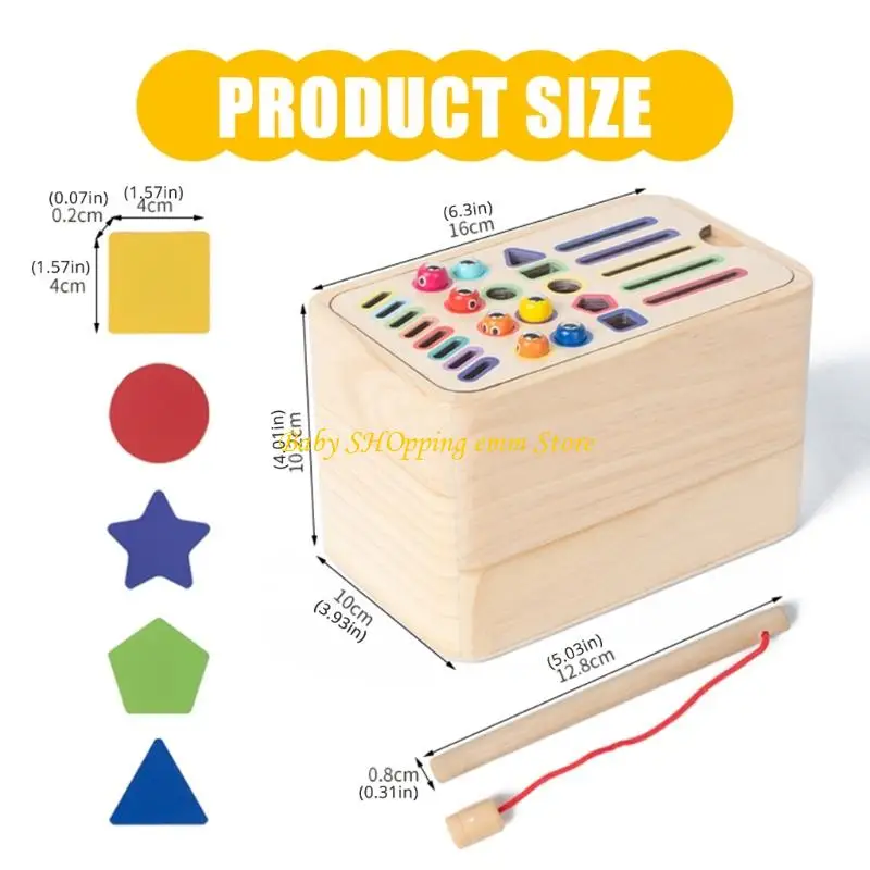 23GD 다채롭고 내구성있는 목재 모양 분류 상자 아기의 초기 학습 및 감각 놀이에 이상적입니다.