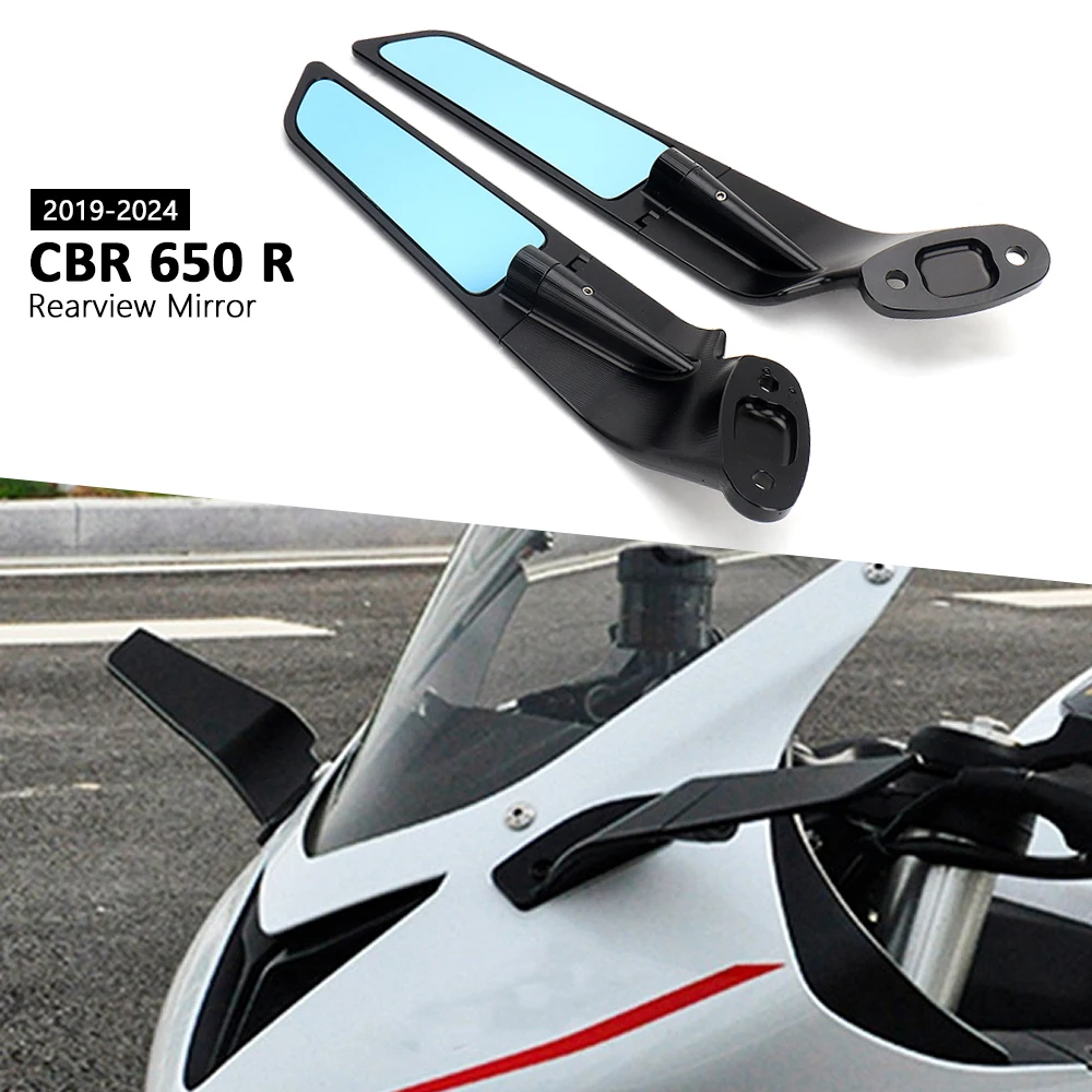 

Motorcycle Mirrors Stealth Winglets Mirror To Rotate Adjustable Mirrors For Honda CBR650R Cbr 650R CBR 650 R cbr650r 2019-2024