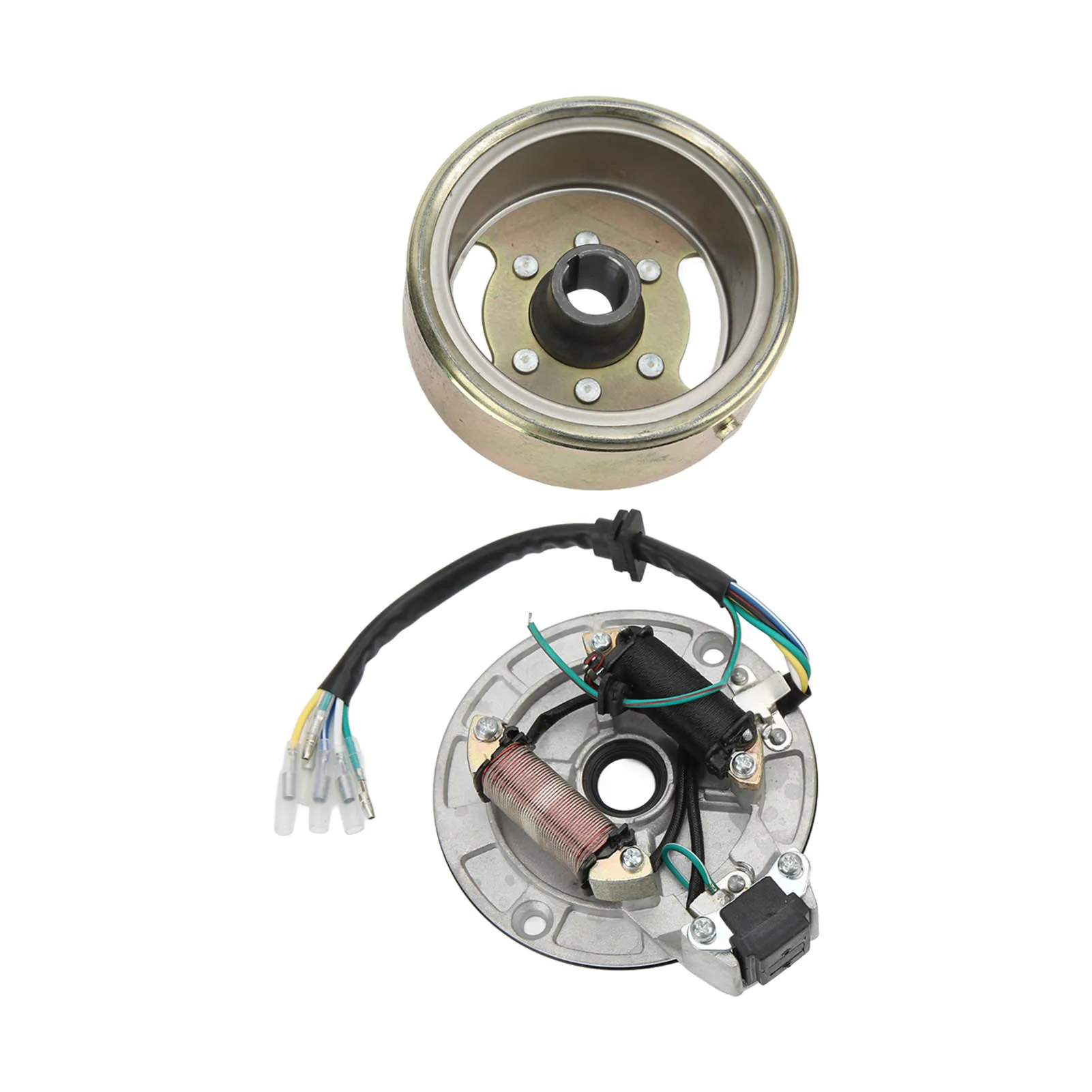 Magneto Stator Flywheel Rotor Kit Copper Aluminum for 90cc 110cc 125cc 140cc Kick Start Engine PIT PRO PIT Bike Engine Parts