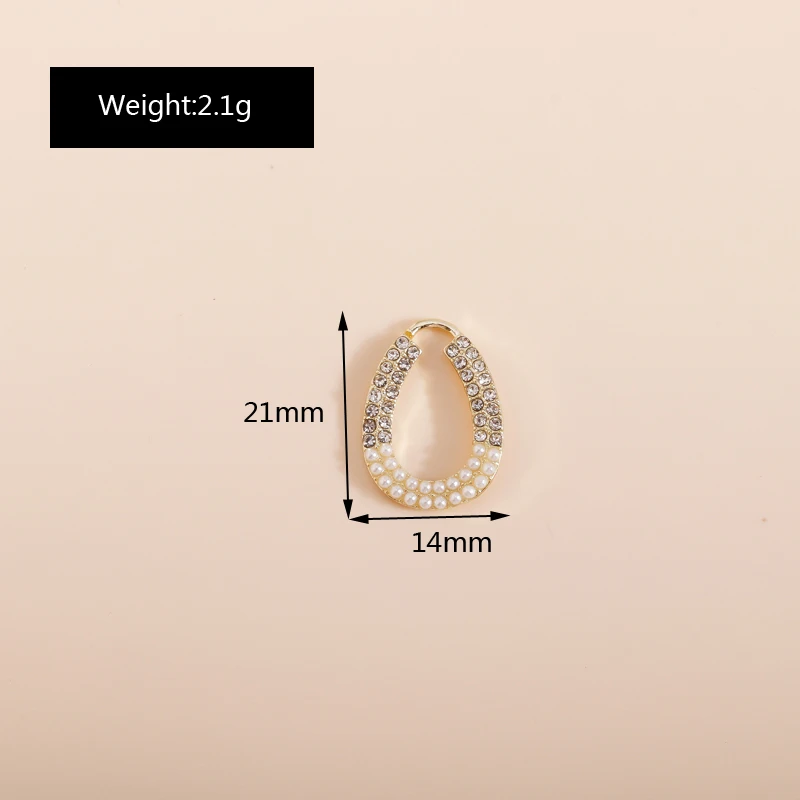 Leslie 4 stücke exquisite Kristall perle runde Hase Schmetterling Bowknot Charms für Ohrringe Halskette Armband DIY Schmuck Zubehör – Detail 12