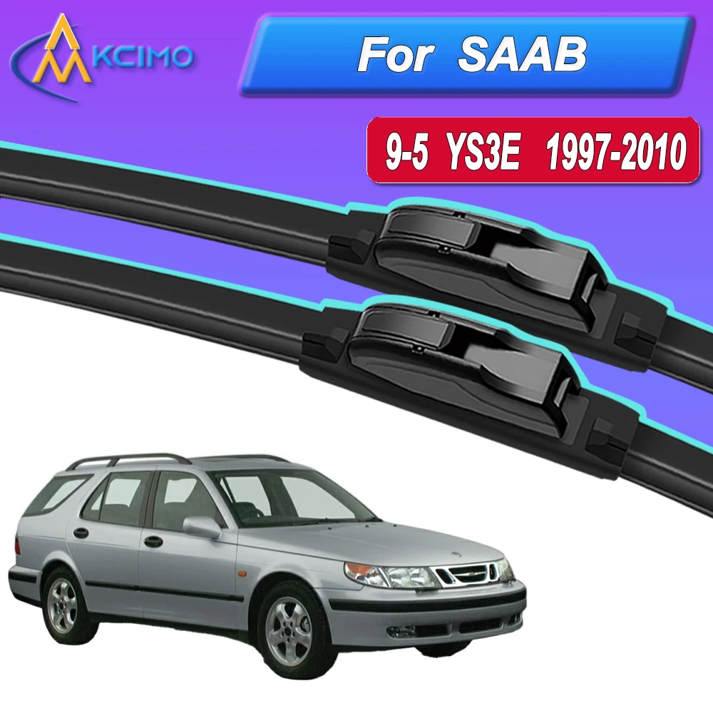 

Silicone Car Wiper Blades for SAAB 9-5 YS3E 1997-2010 - All Weather Silent Wiper Blades, Quick Release Clip