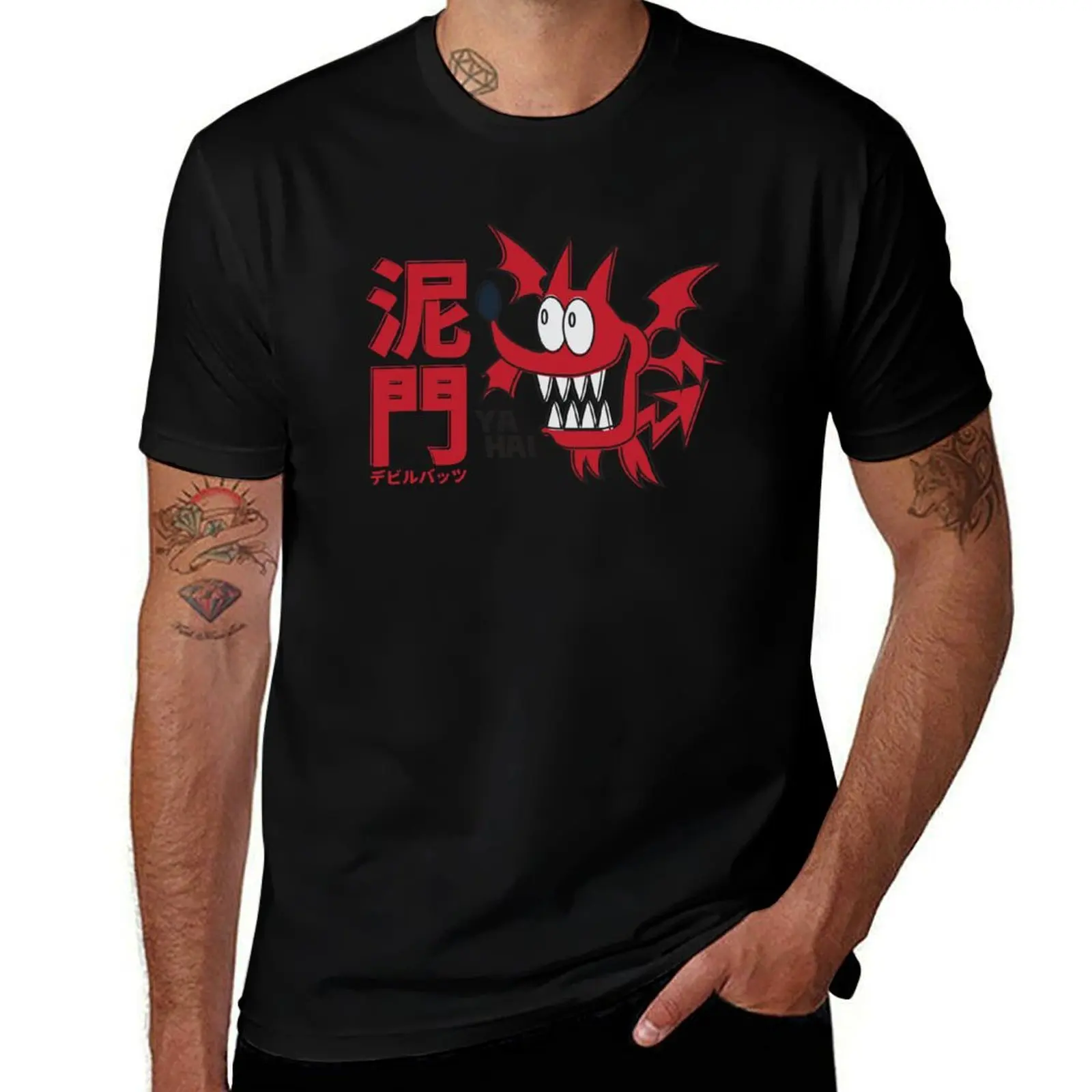 Camiseta Deimon Devil Bats (Eyeshield 21) de manga corta de talla grande
