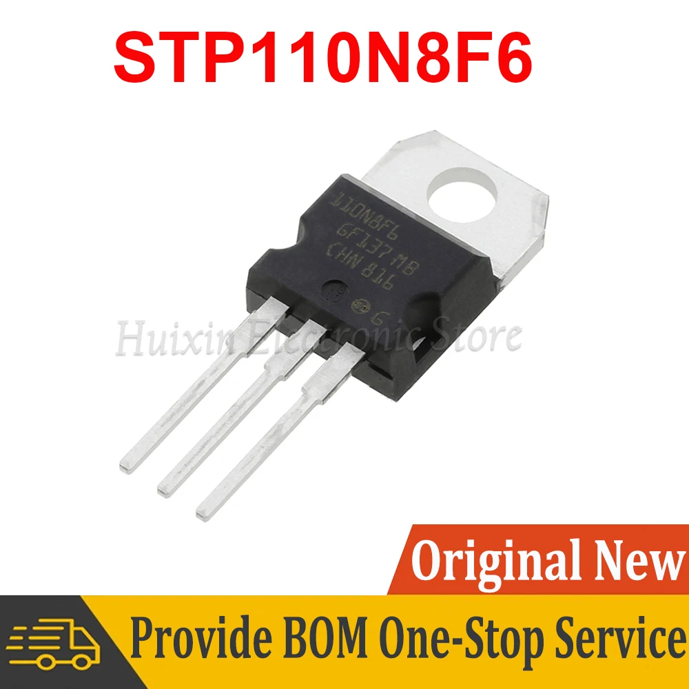 2pcs STP110N8F6 110N8F6 TO-220 110A 80V Field effect transistor In Stock NEW original IC