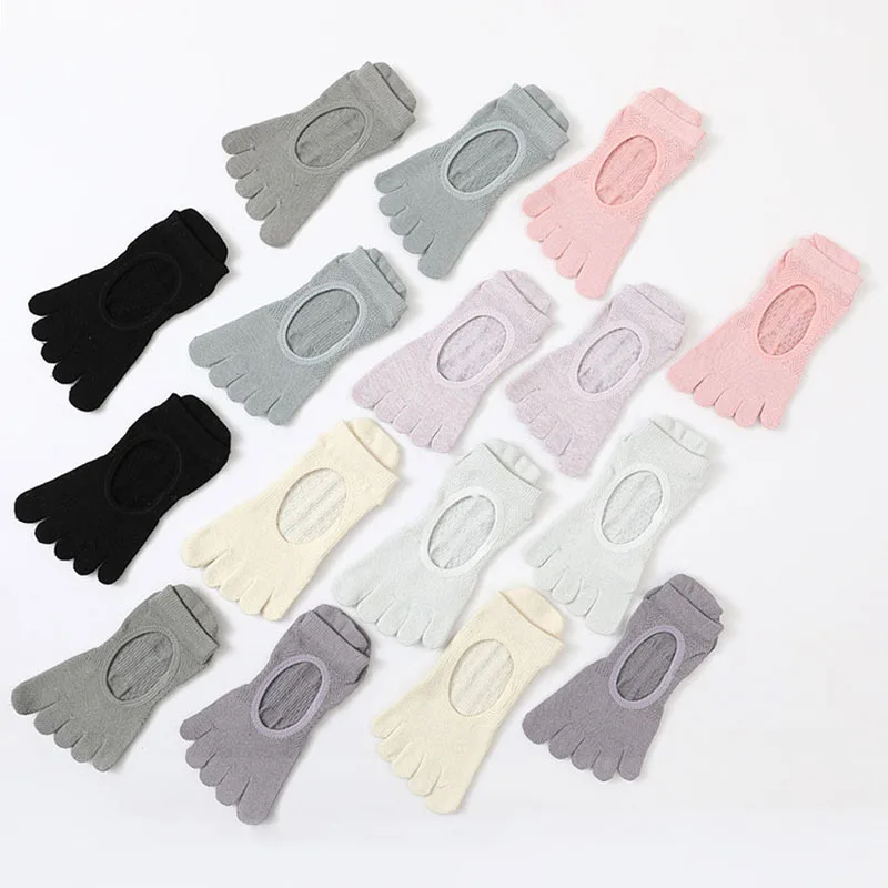 Pilates Five Toe Socks Women Yoga Non-slip Silicones Low-Ankle Socks