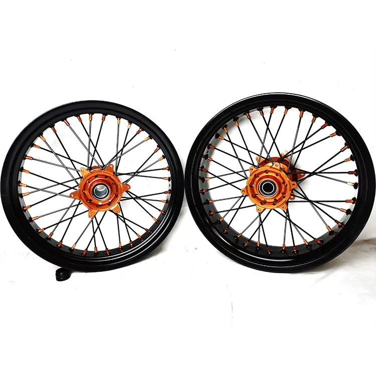 

Supermoto Wheels SX250 Motorcycle Accessories CNC 17 Inch Super Motard OEM Wheel Hubs For SX