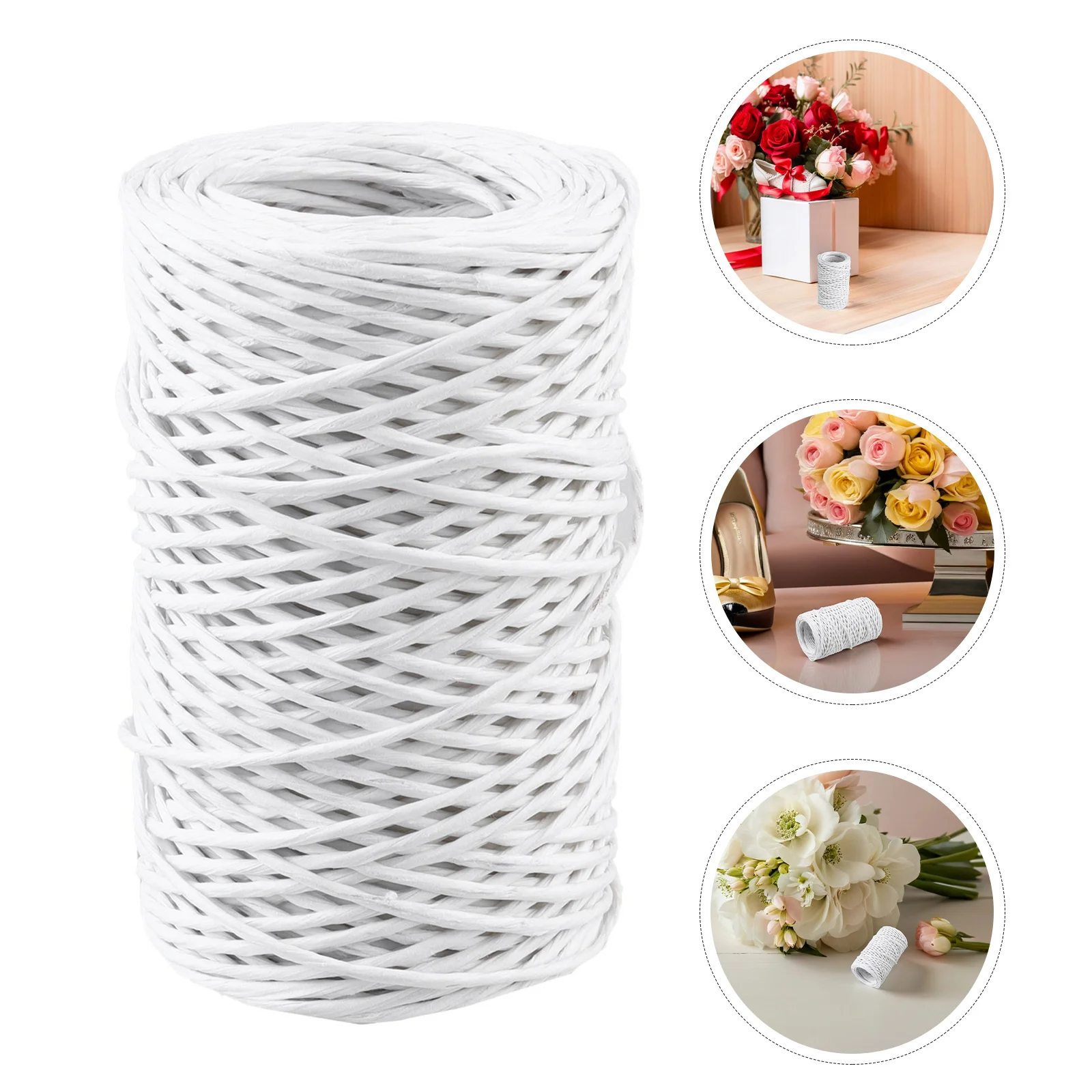 

2 Rolls 50M Floral Art Wire for DIY Bouquet String Twine Rustic Vine Wrapping Garden Use - Multi-Purpose Binding Wire for Craft