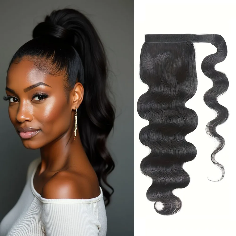 

Наращивание хвоста, человеческие волосы, объемная волна, заколка в хвосте, длина 8-30 дюймов, объемные волны, хвостики из человеческих волос