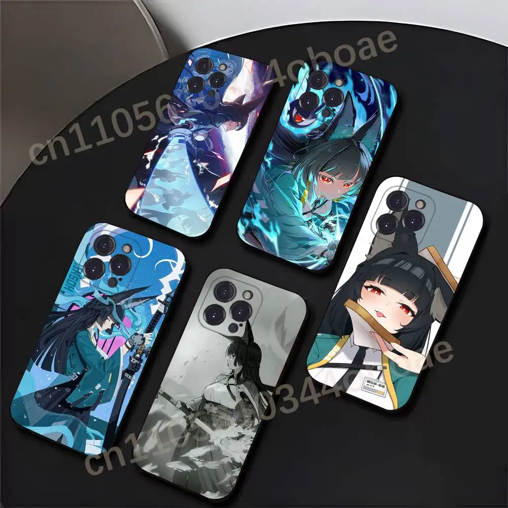 

Z-ZZZ H-Hosimi Miyabi Phone Case For iPhone 17,16,15,14,13,12,11,Pro,Max,Plus Soft Black Cover